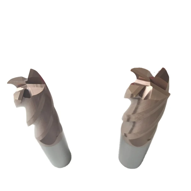 Carbide Square End Mill 4 Flutes Metal Milling Tool HRC55 End Milling Cutters