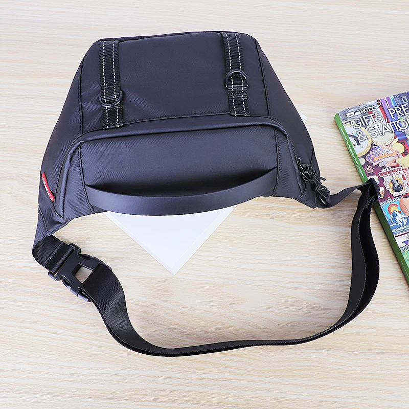 Custom promotion sports running waterproof waist bag pu sling crossbody trend fancy fanny pack