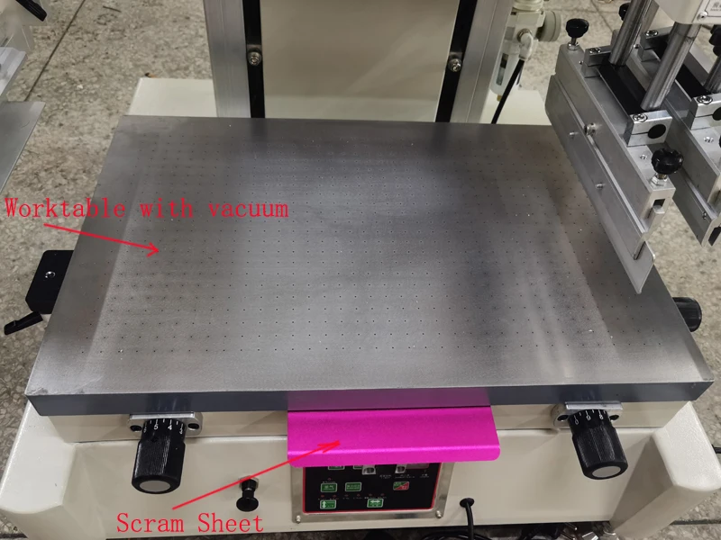 Cheap Flat Screen Printing Machine With Vacuum Small Flatbed Screen Printer For Pack