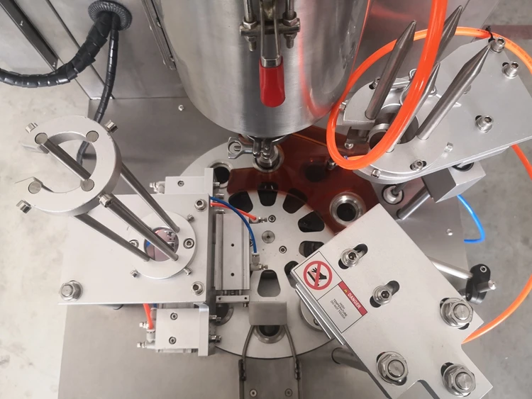 fully automatic calippo paper cup filling sealing packing machine made in China wenzhou manufacturer