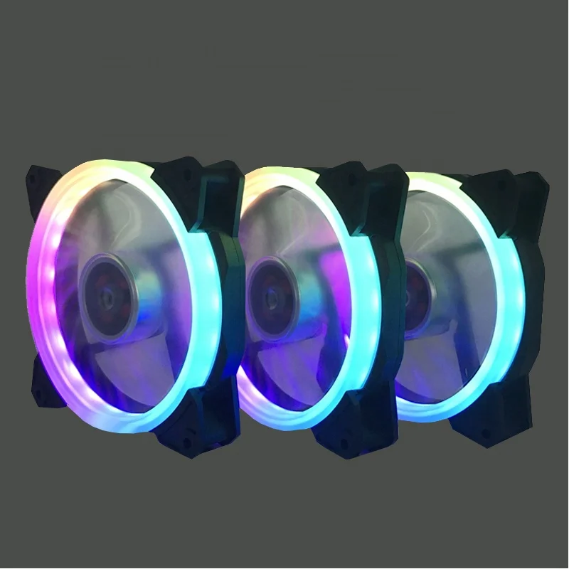 SURANUS NEW HOT RGB LED Fan FR Remote Control Colorful LED RGB Fan