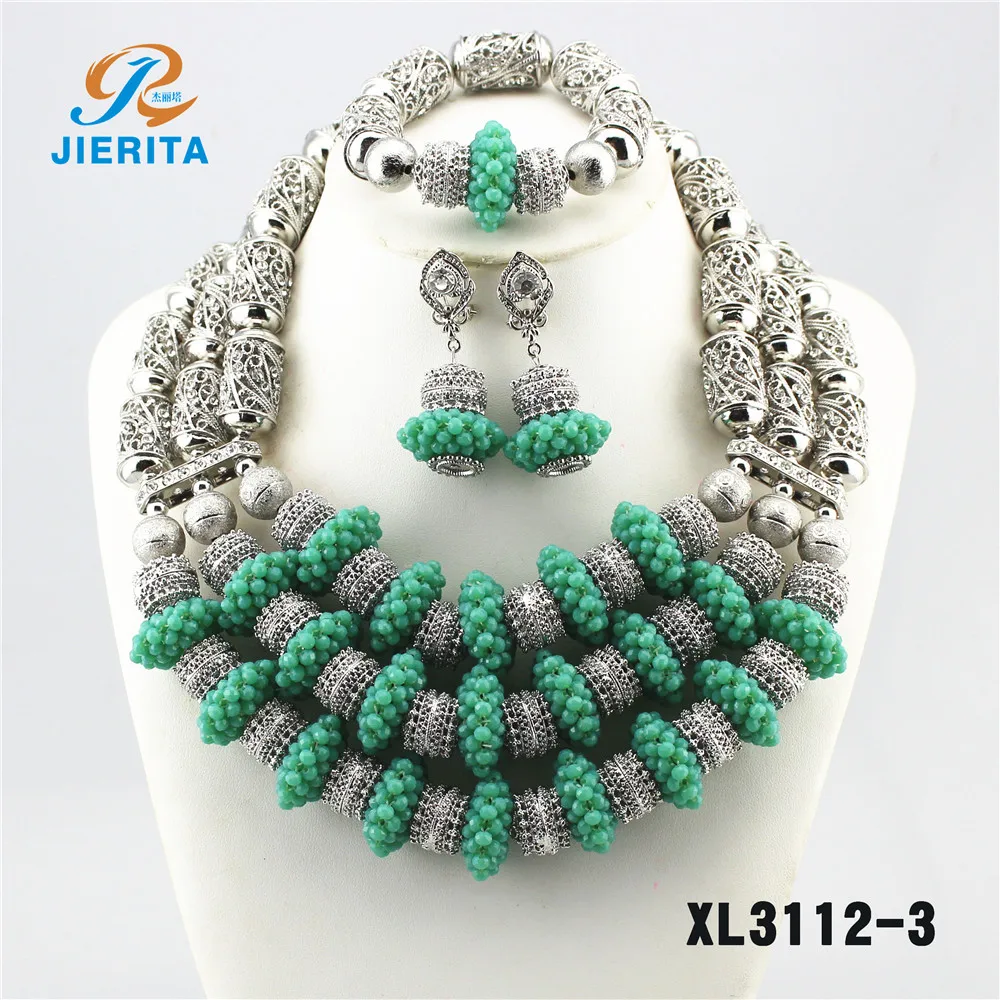 XL2132 Handmade boutique Gold and sliver color crystal fashion jewelry sets