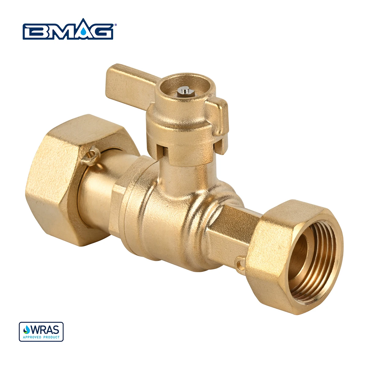DN15 PN25 Custom Wholesale High Pressure Operated Lockable Brass Valve For Water Meter with Free Key