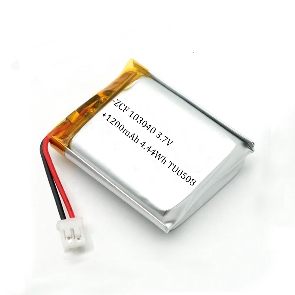 CB/ KC / UL62133 / CSA62133 Certified 103040 1200mAh 3.7V Lithium Polymer Battery Pack