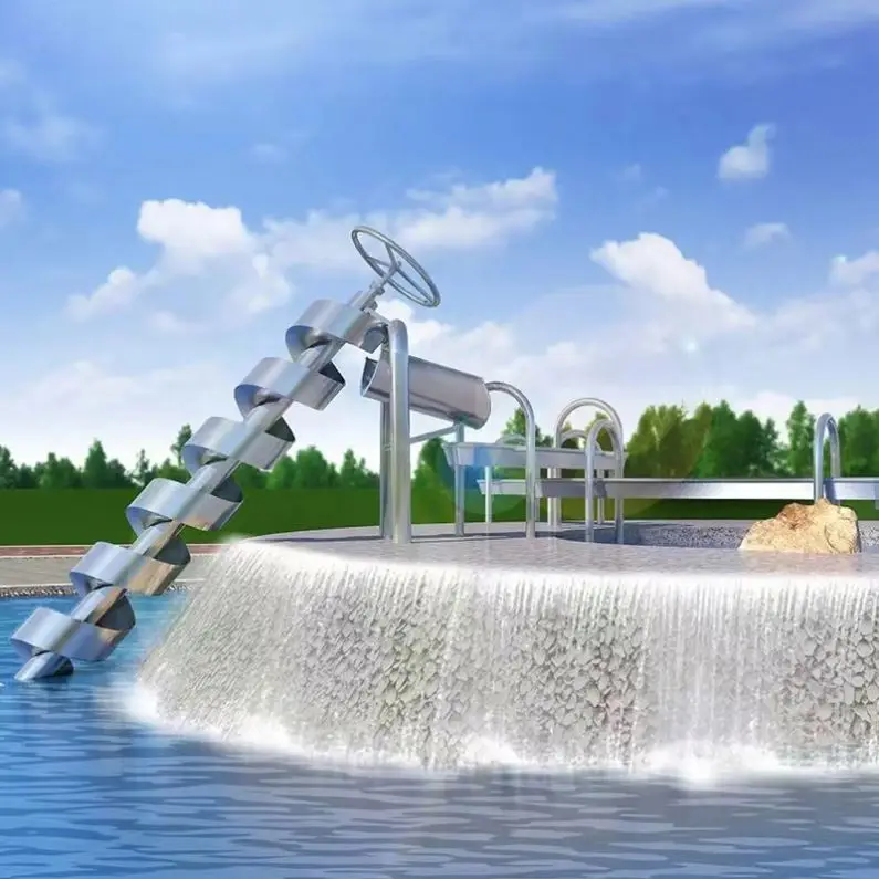 Archimedes Screw Water Pump for Educational Playgrounds and Outdoor Water Amusement in Parks and Schools