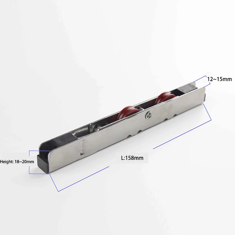 Iron House Zinc Plated Windows Sliding Door Double Roller Wheels For Upvc Aluminium Windows Door