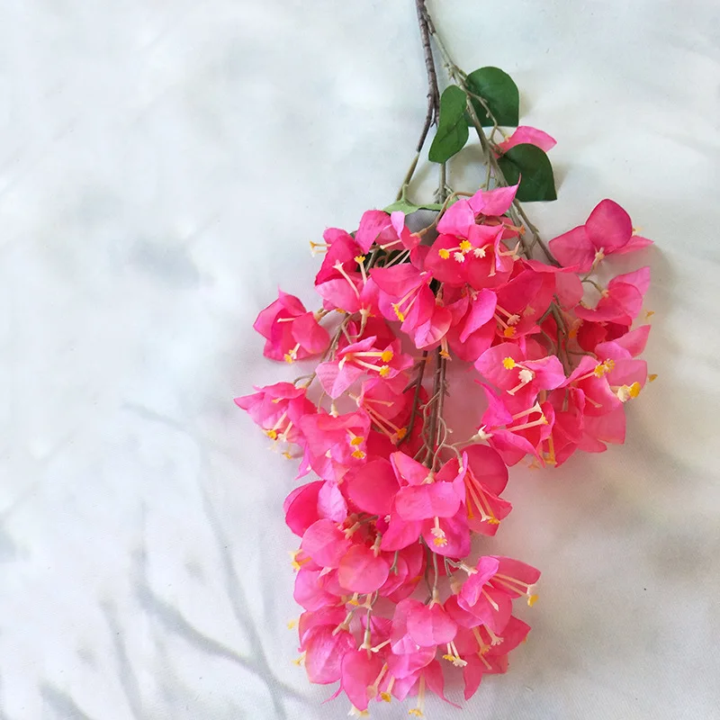 Wholesale Wedding Garden Decoration Silk Bougainvillea Hot Sale Small Flowers Artificial Spray Bougainvillea