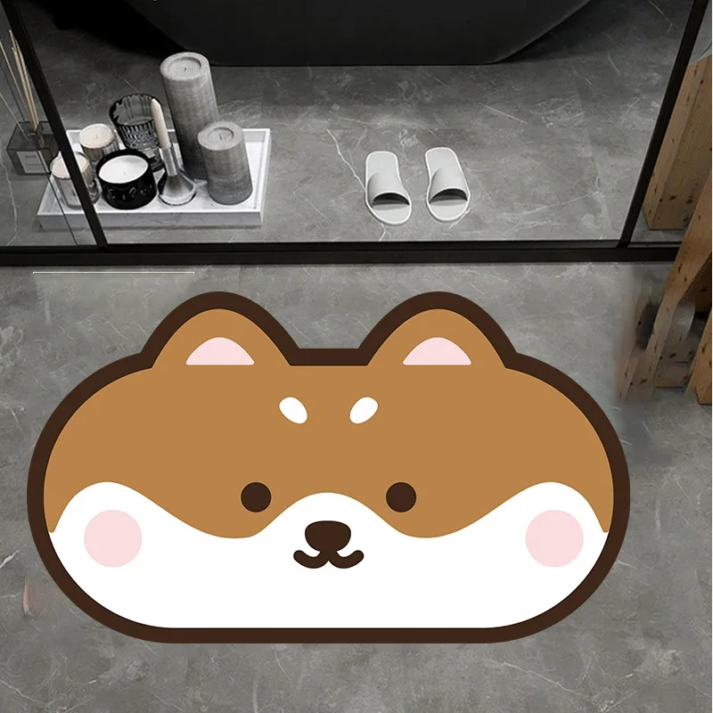 diatomaceous water absorbent rug set Diatom Mud Floor Mat anti slip absorb  bathroom foot  mat