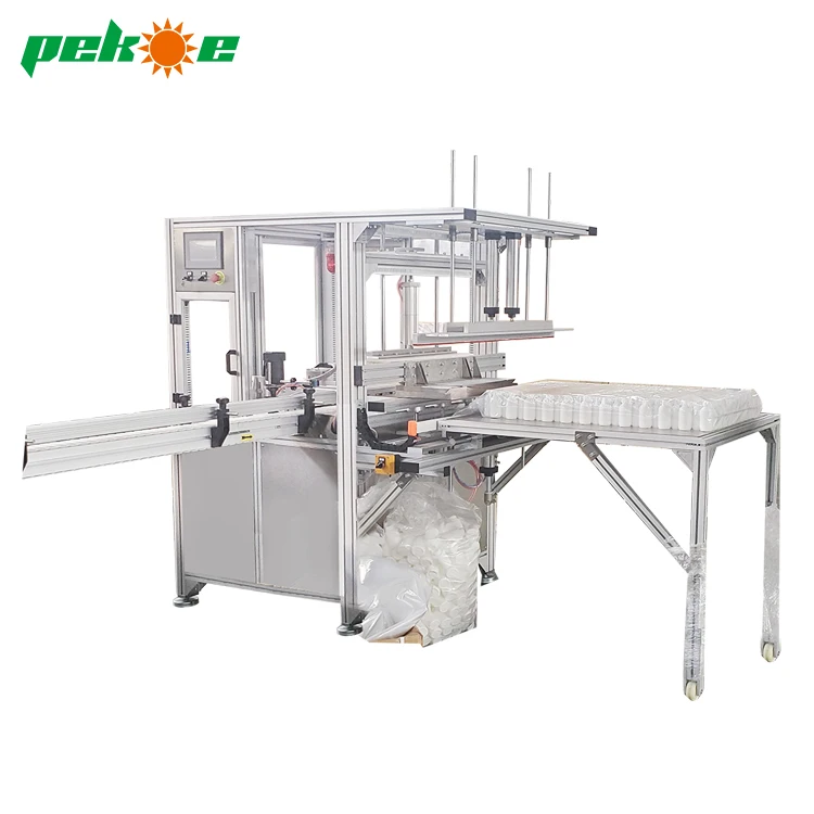 Automatic empty water bottle packing bagging machine for pet water bottles