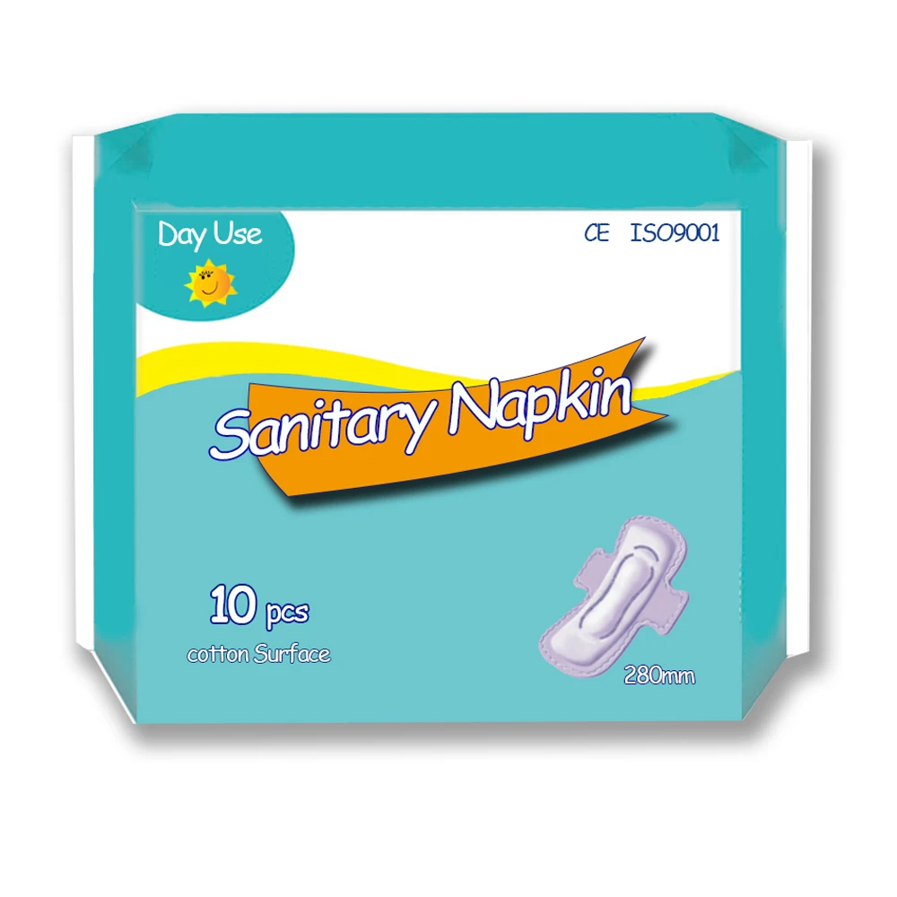 Alibaba Wholesale A Grade Sanitary Napkin, 100% Cotton Anion 24 Care Sanitary Pads Your Logo