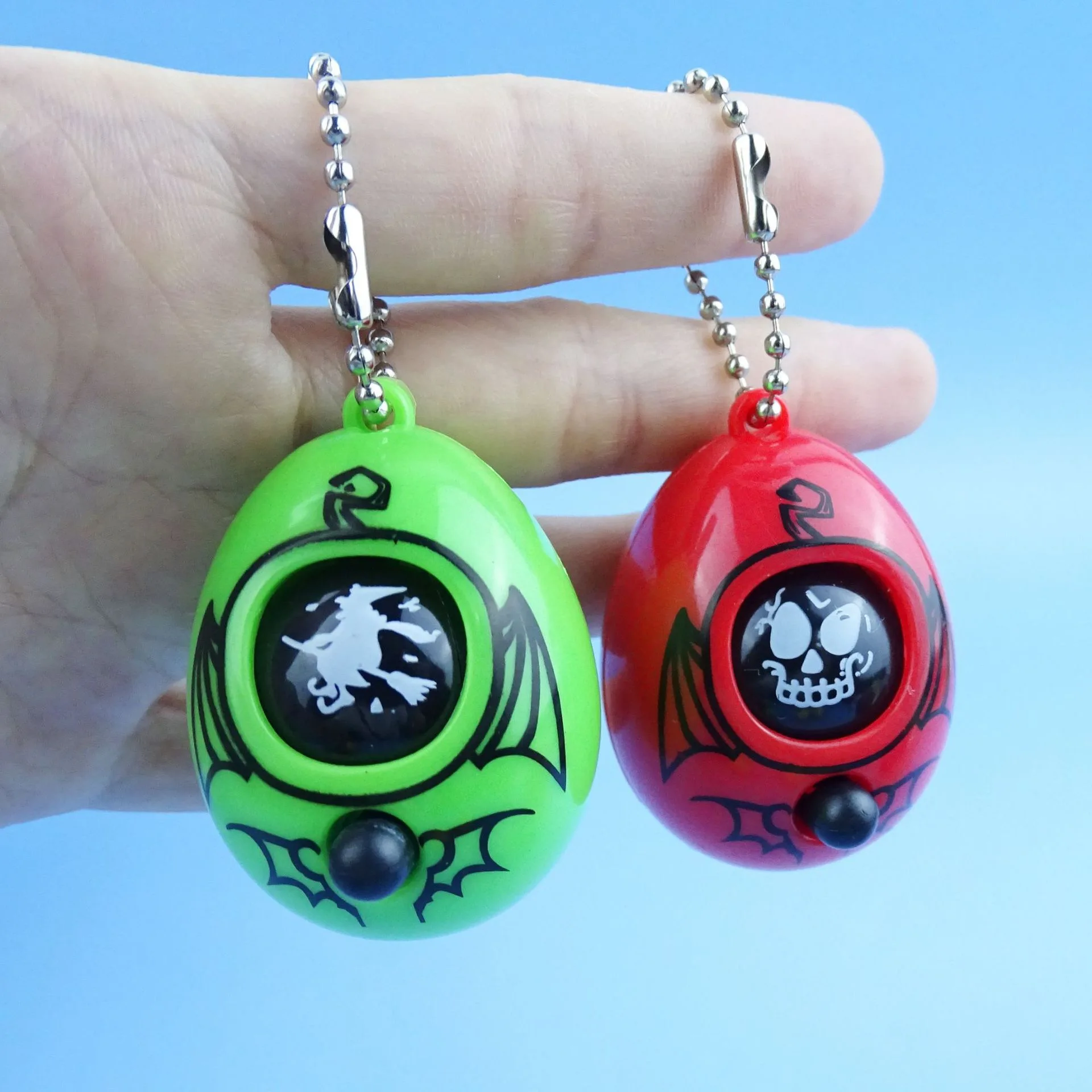 Wholesale Promotional Gift Halloween Face Changing Doll Finger Guessing Game keychain pendant toy