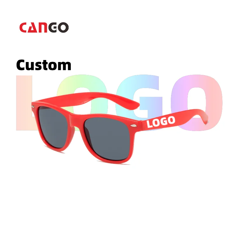 CANGO custom shades sunglasses logo Fashion glasses men luxury unisex Festival Sun Glasses Plastic verified supplier Sunglasses
