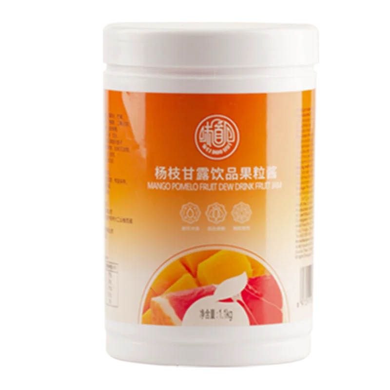 Popular Chilled Mango Sago Cream With Pomelo Jam Sause 1.1Kg Fruit Jam For Milk Tea Beverage