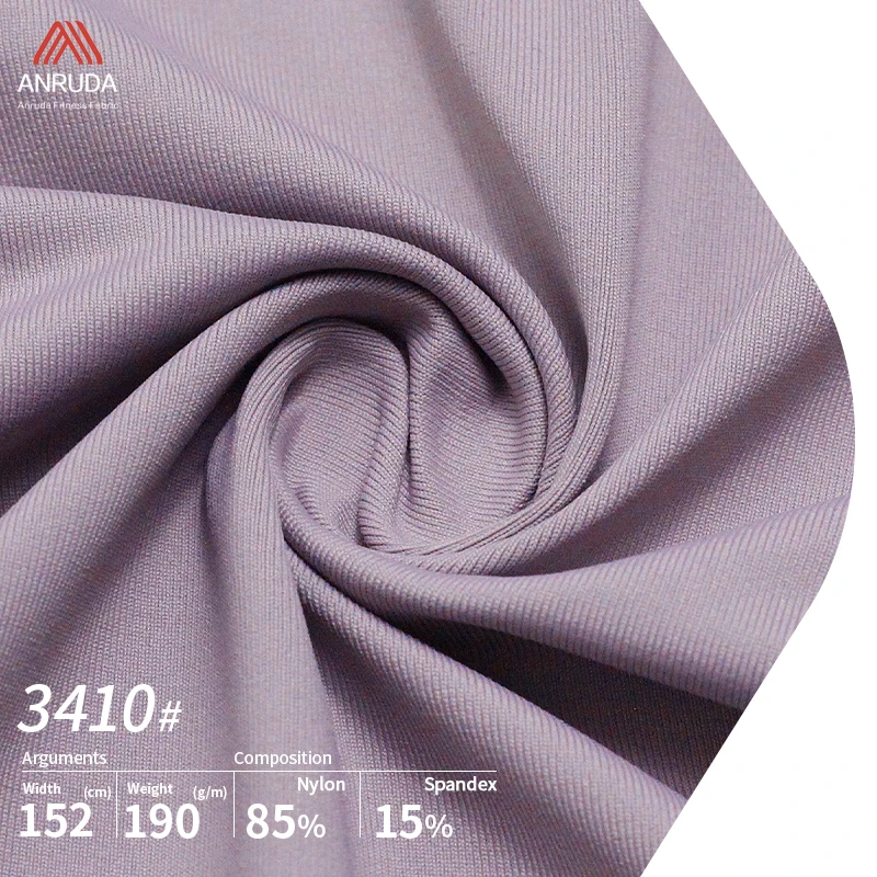 Breathable men activvewear shirts nylon women yoga wear pants wrap plain textured stretch elastane spandex fabric