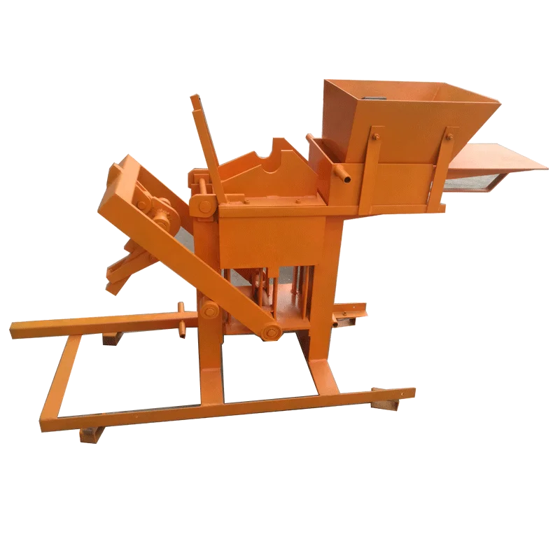 Diesel engine recycled plastic and sand mobile manual cement mud concrete cement block brick making machine