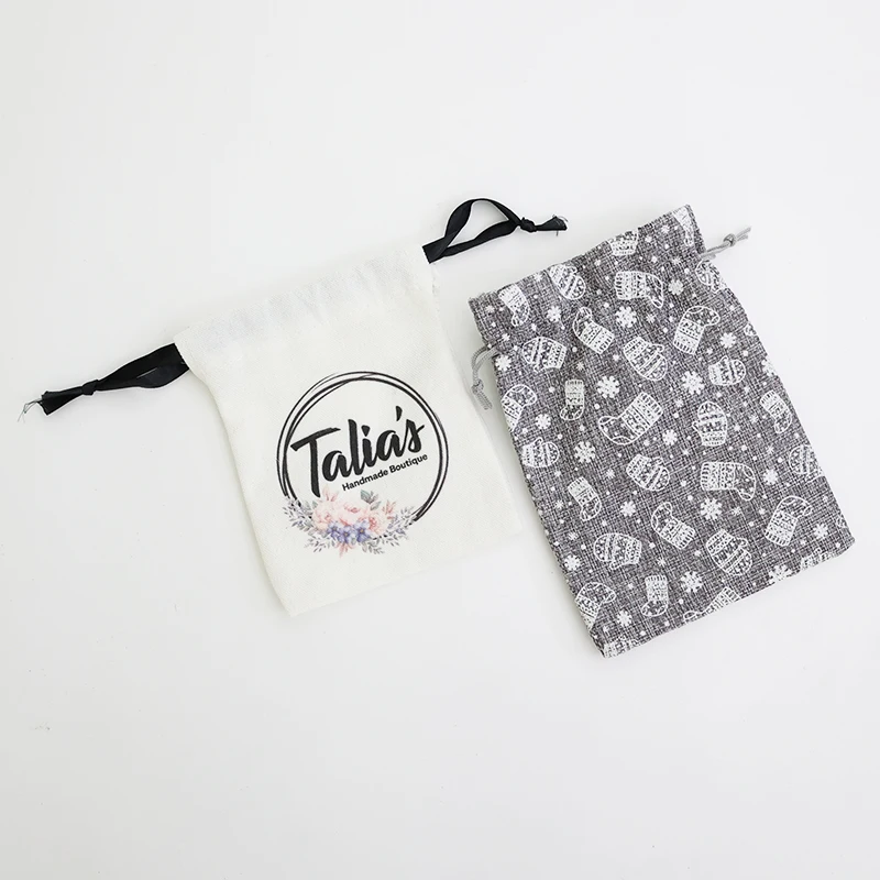 China Factory dust bag Custom Logo Printed Cotton Pouch Eco Friendly Gift Drawstring Bag