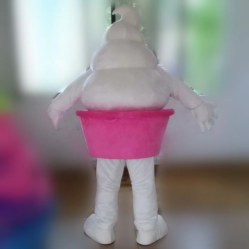 Factory direct sale plush ice cream mascot costume/adult ice cream costume