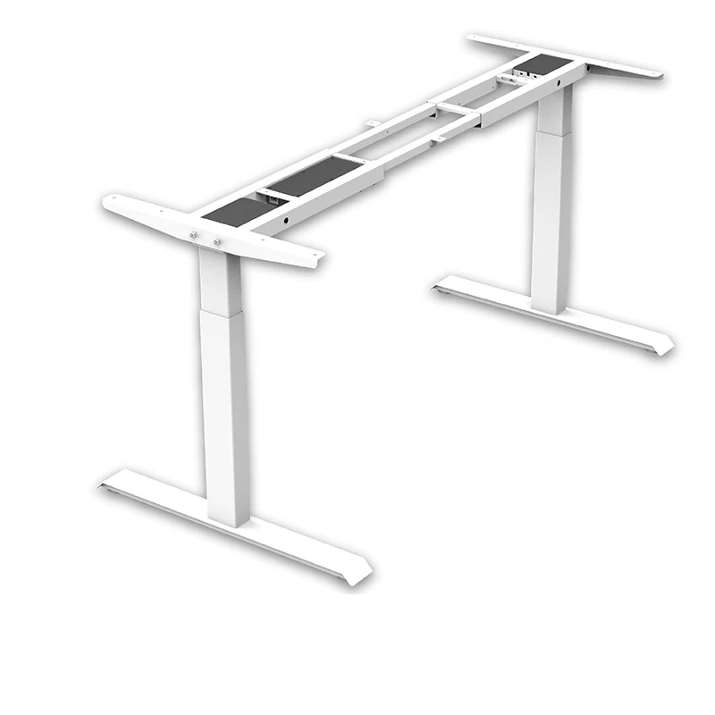 Retractable computer desk  adjustable height Sitting type Dual motor height variation electric lifting stand up desk