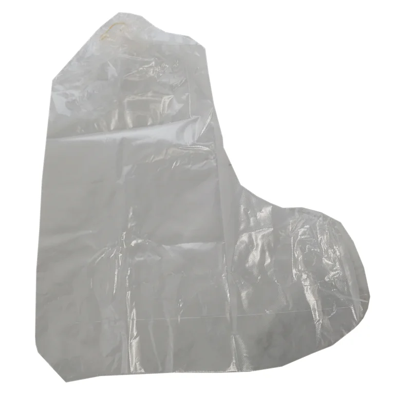 Manufacturers wholesale selling disposable PE anti - slip rain plastic waterproof long boot cover