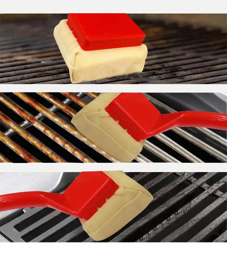 BBQ Grill Cleaning Brush Barbecue Cleaner for Cast Iron or Stainless-Steel Grates