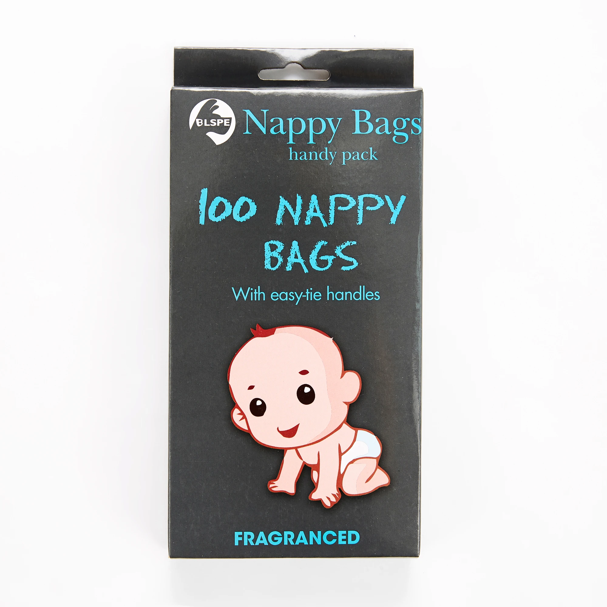High Quality 100 Bags Disposable Nappy Bag T-Shirt Plastic