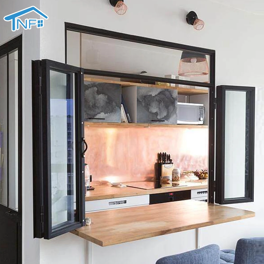 As2047 aluminium bifold/folding/foldable/accordion/stackable window