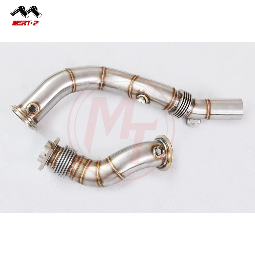 MERTOP RACE 2.5' SS304 Decat Downpipe S55 Engine F80 M3 F82/F83 M4  2014 +