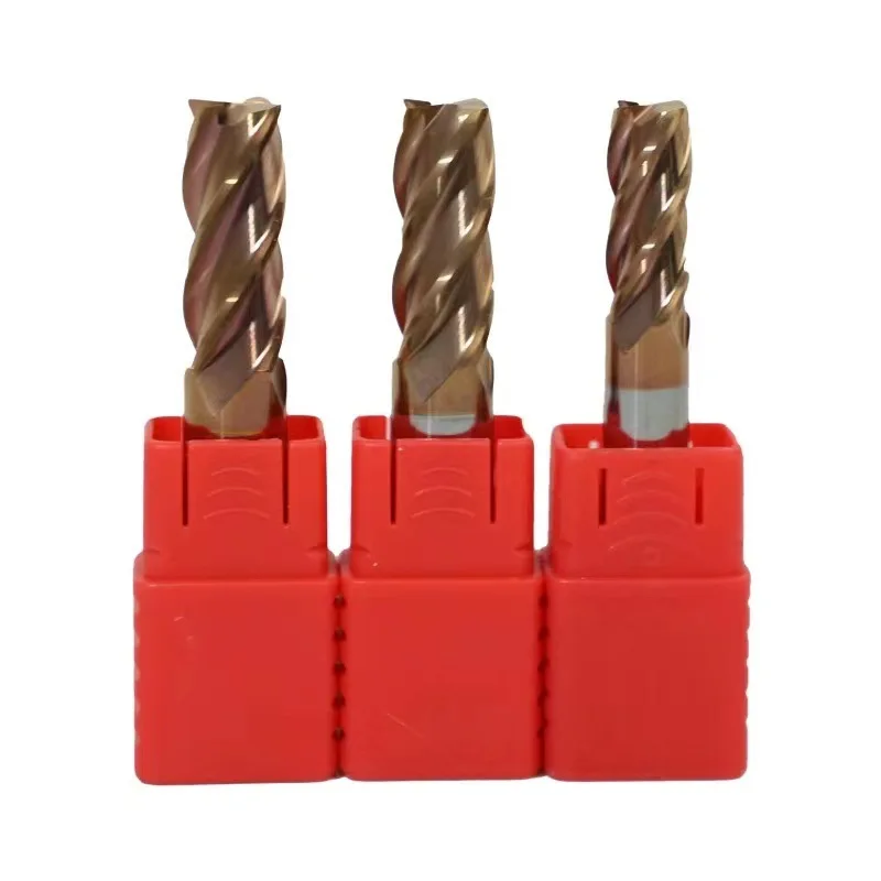 Wholesale 1/8 Coated CNC End Mill Cutter 4-Blade 55 Degree Inch Tungsten Steel Milling Cutter with 1/4 Carbide Metal Processing