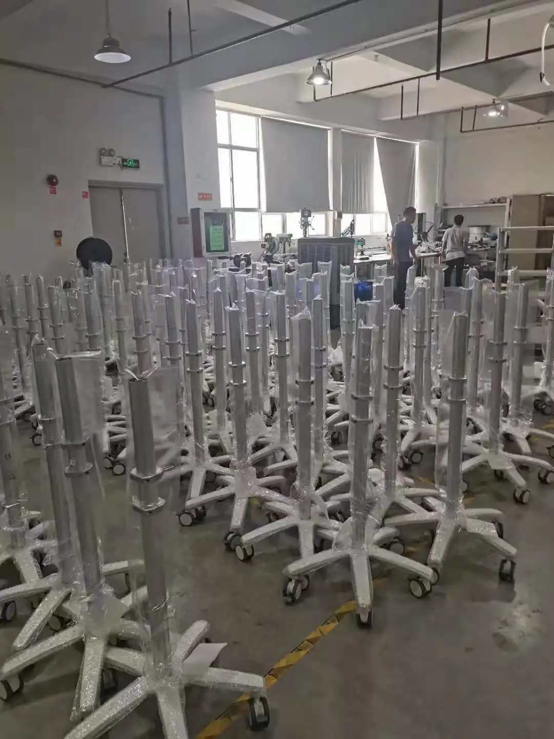 hospital Aluminium Alloy  mobile medical ECG patient monitor trolley cart