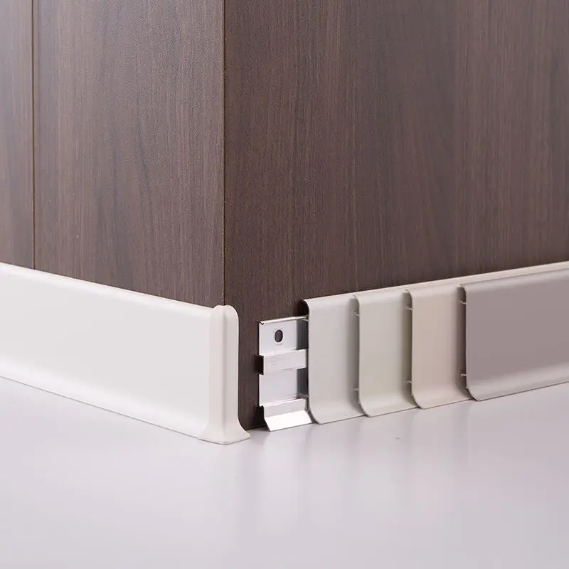 Beautiful Decoration Living Room Extruded Aluminum Extrusion Profile Metal Embedded Skirting Line