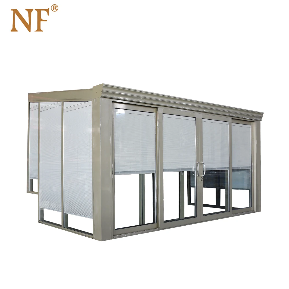 4 season tempered glass outdoor aluminum balcony sunroom lowes aluminum sunroom