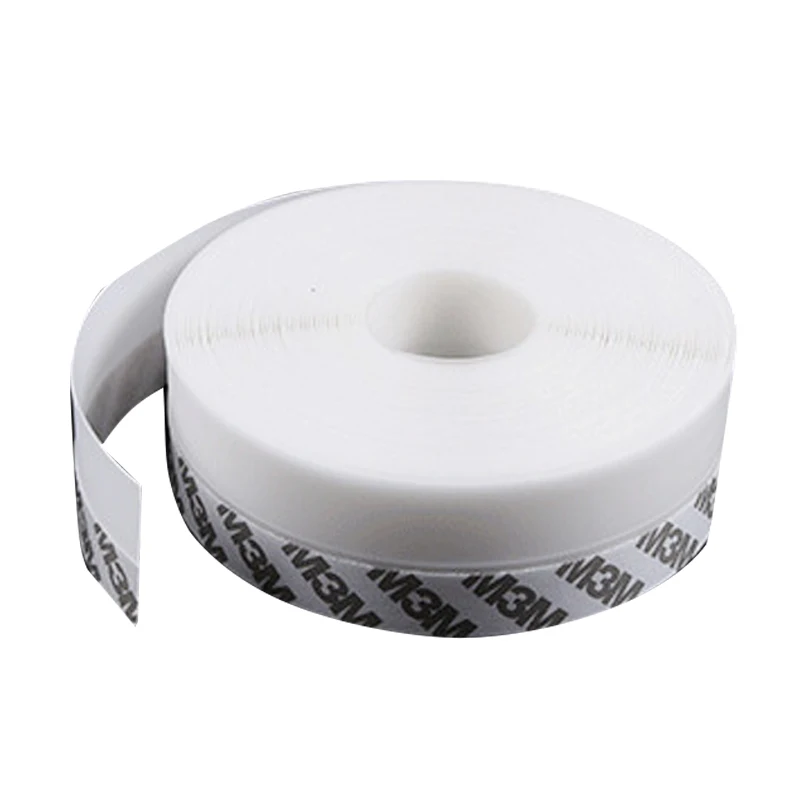 Transparent Adhesive Tape Silicone door seal strip For Doors Windows And Shower Glass Gaps