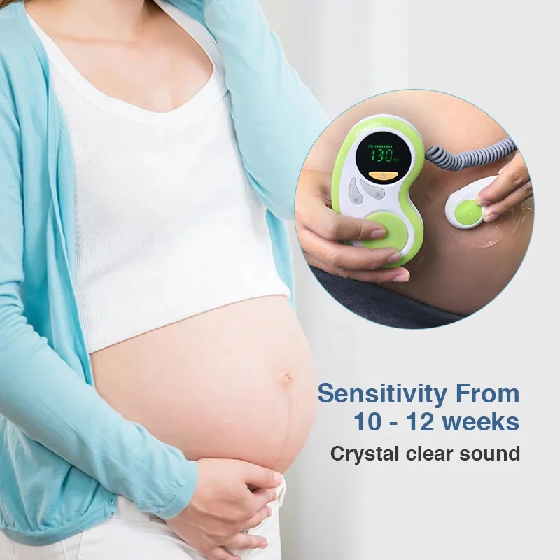 Factory Doppler fetal monitor mini fetal doppler ultrasound fetal doppler baby heart monitor for pregnancy
