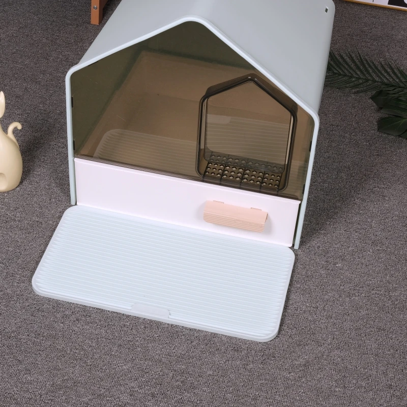 Wholesale Heightening Litter Box New Arrivals Big Capacity Toilets for Pets Extra Large Semi-enclosed Litter Box for Cats