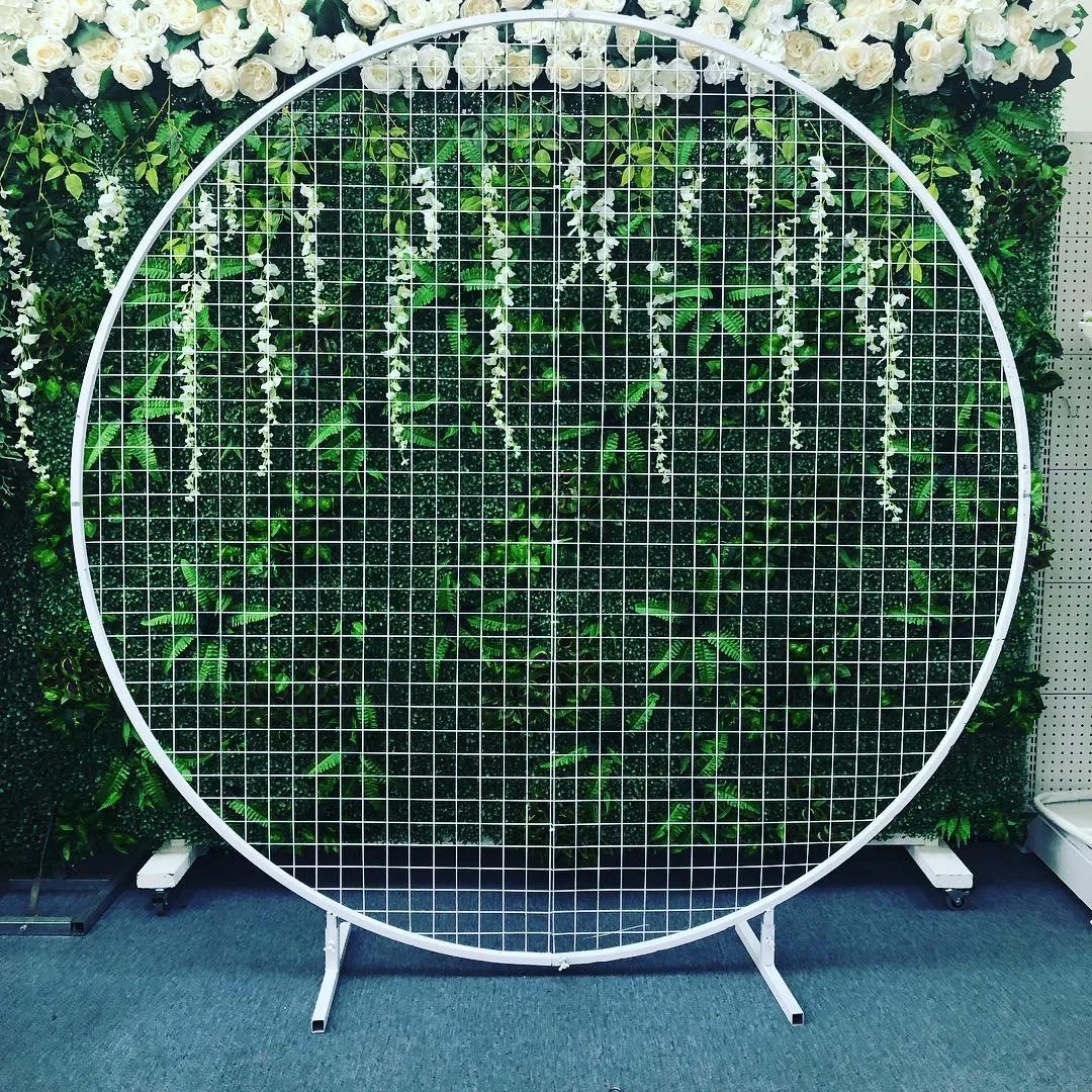 Металлическая круглая подставка Арка Свадьба День рождения воздушный шар цветок декорация для сцены фон