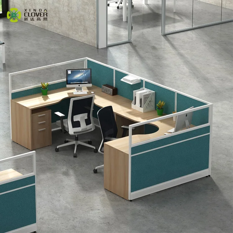 Office Room Wooden Cubicle Desk Modern Green Office Desk L Shaped Extendable Desk Office