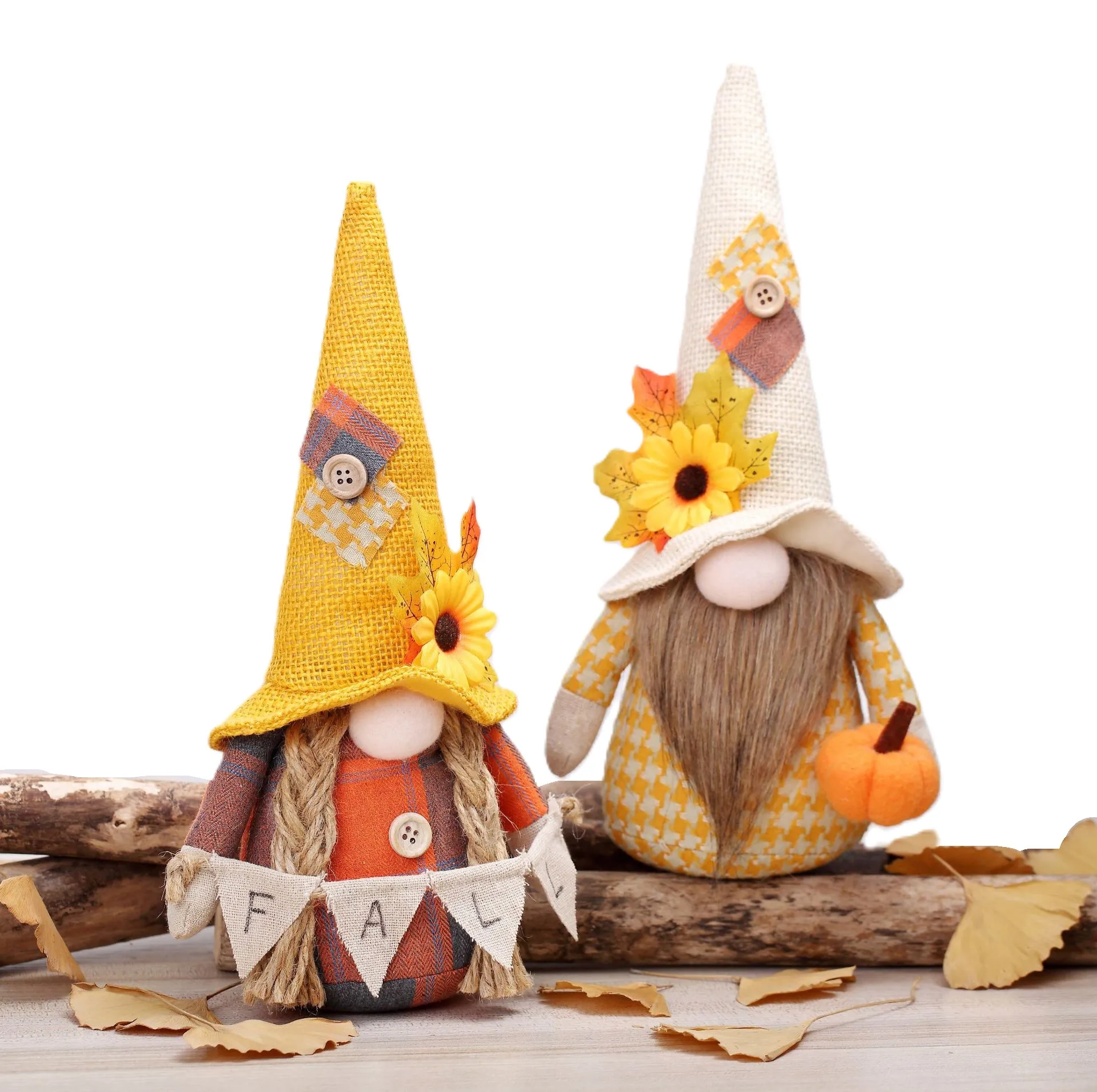 Harvest Season Maple Leaf Chinese Restaurant Sunflower Curved Hat Thanksgiving Decoration