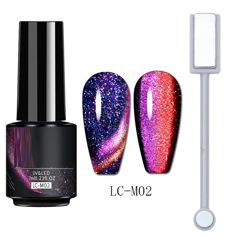 7ml Cat Magnetic Nail Gel Polish 9D Flowing Laser Gel Semi Permanent Hybrid Nail Art Design Gel Polish