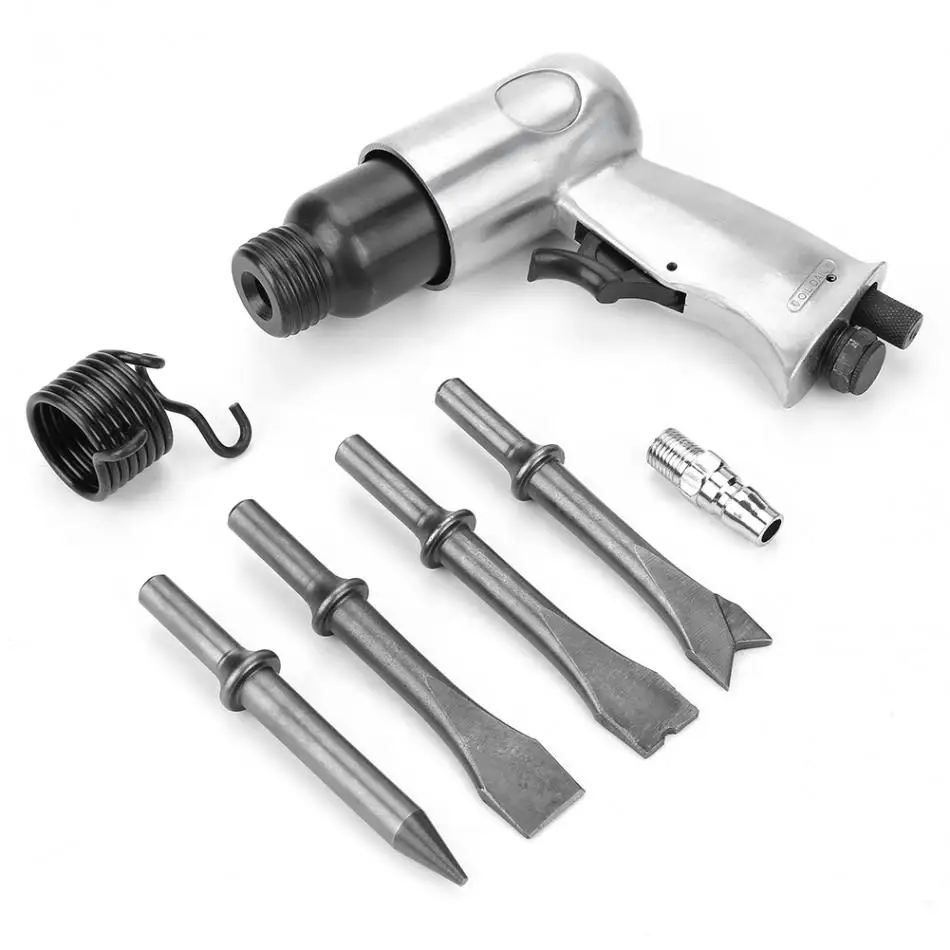 190 Air Hammers pneumatic Chisel performs like  top brands knock out the slab to relocate shower plumbing on a home renovation