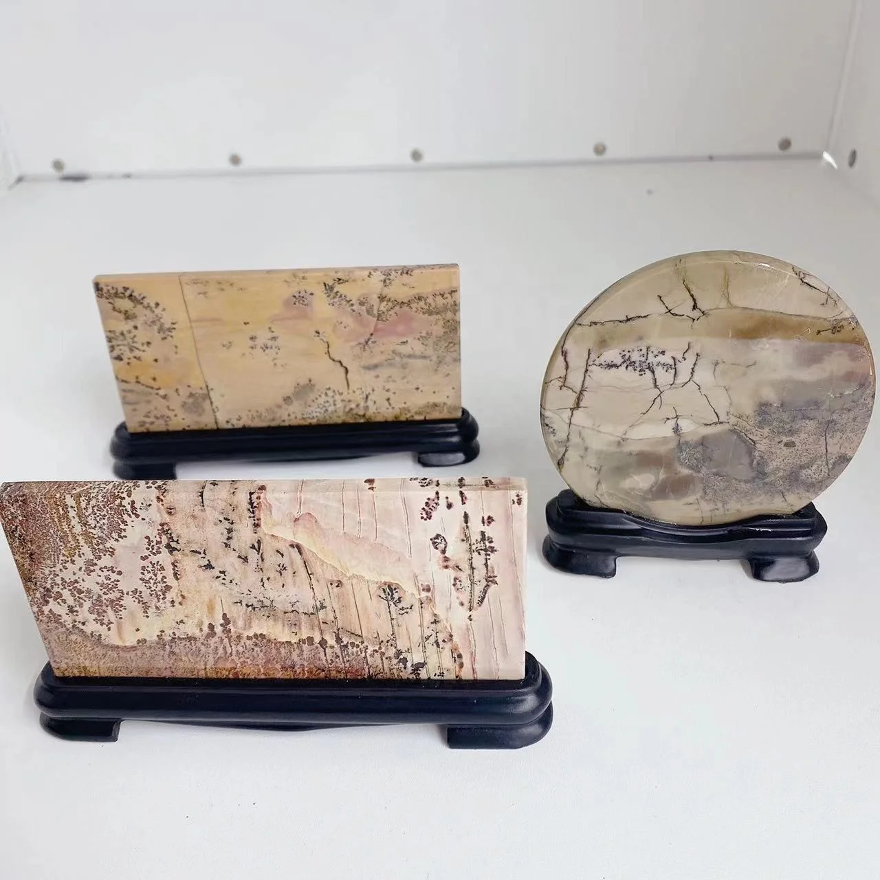 Factory Cheap Price Wholesale Natural Picture Jasper With Beautiful Natural Formed Patterns For Home Decoration