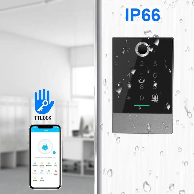 Водонепроницаемый уличный доступ к двери TTlock мобильный телефон App сенсорная клавиатура Wi-Fi управление контроль доступа по