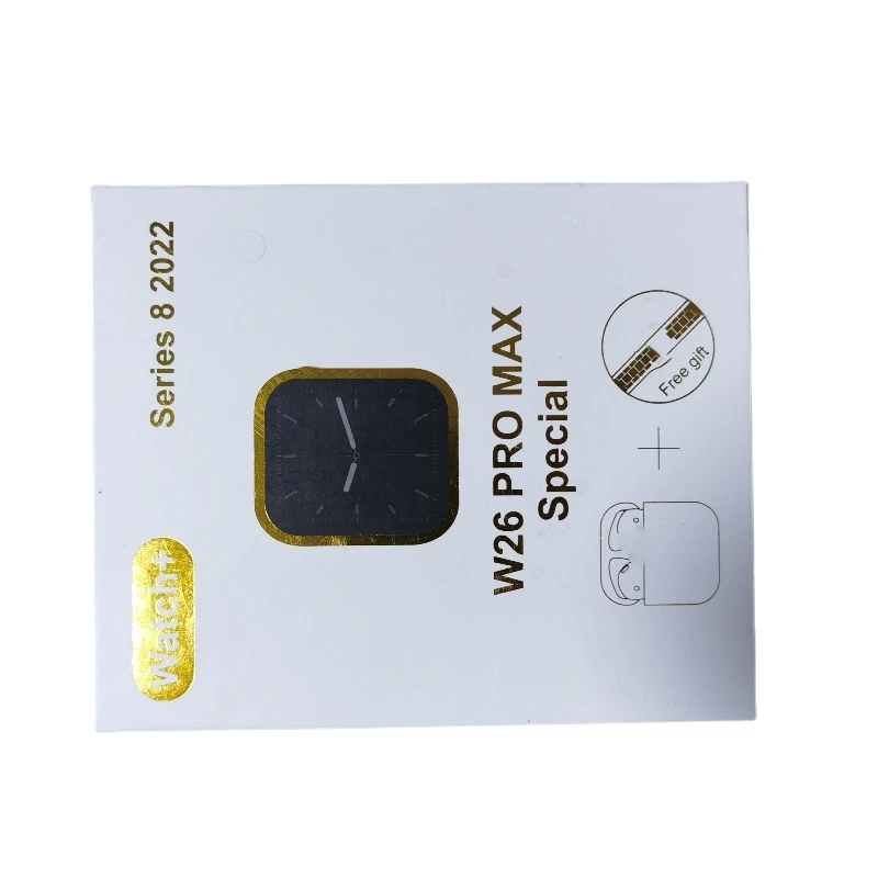 W26ProMax Smartwatch Series 8 Reloj Inteligente 1.44 Inch Full Touch Screen W26 Pro Max Smart Watch with Headphones earphones