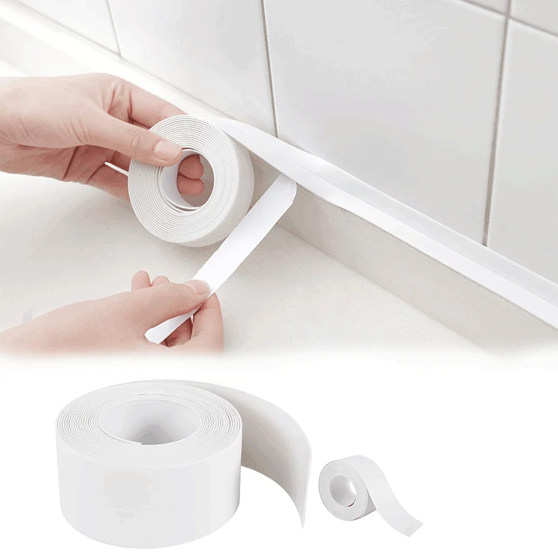 ANTI 3.8cm Self-adhesive Bathroom Sealing Tape Caulking Strip For Bathroom Sealing, Used For Shower, Kitchen,Wall Corner