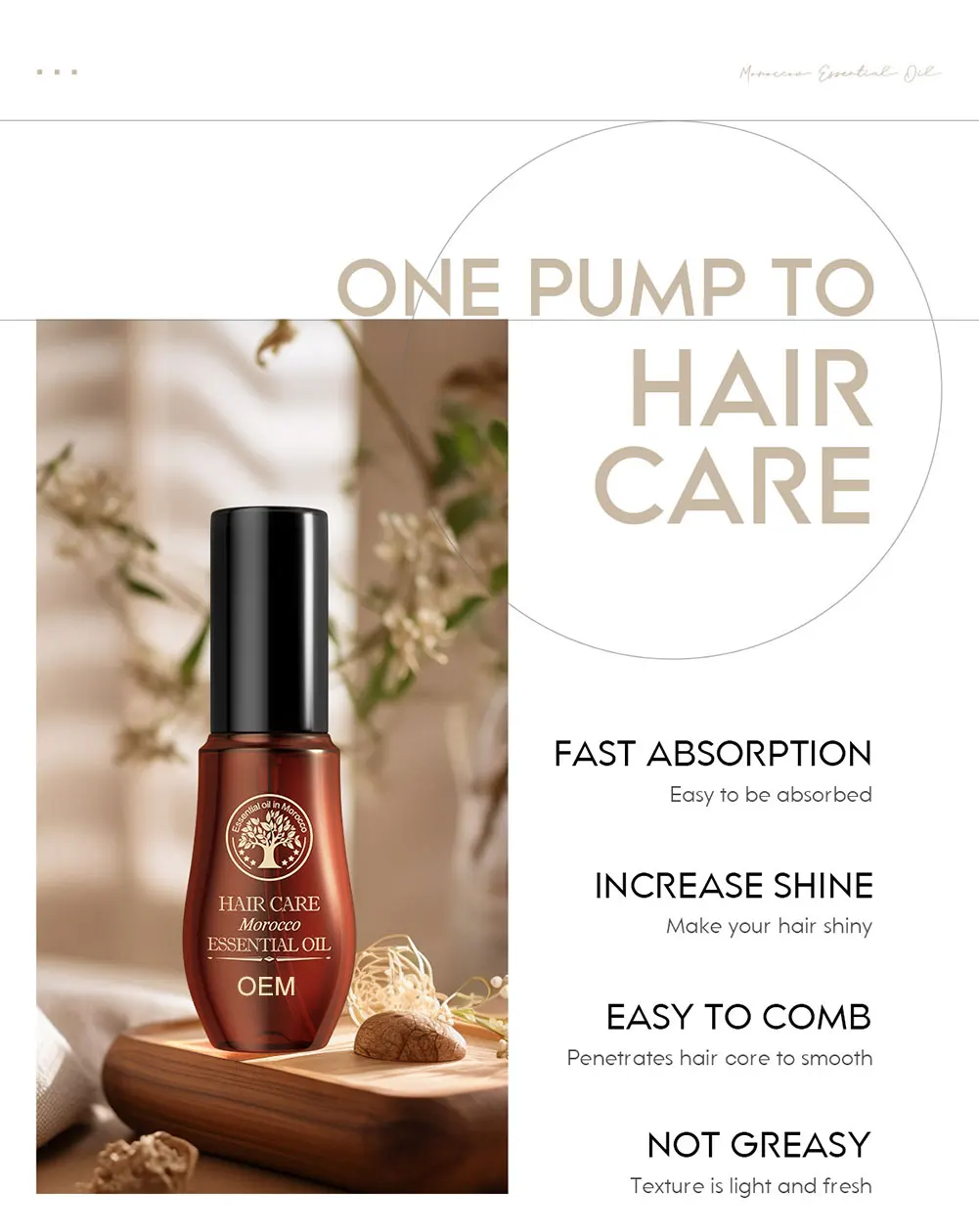 Morocco Argan Oil Hair Care Essence Repair Dry Damage Hair Treatment Cosmetics Keratin Nourish Scalp Glycerine Nut Oil