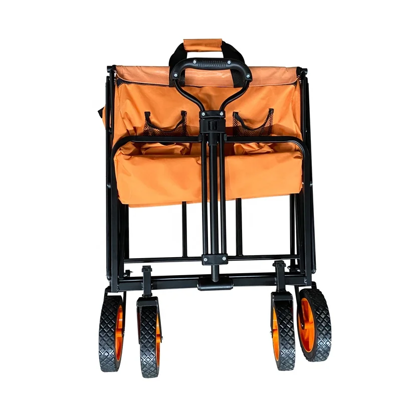 Wholesale Steel Frame Utility Outdoor Cochecito Wagon Stroller with Drink Holders
