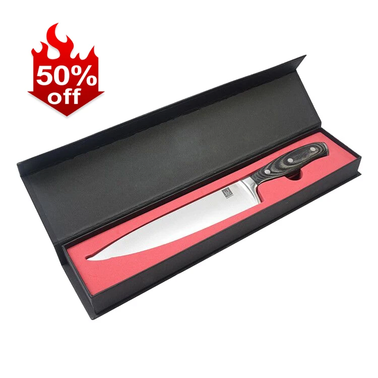 Professional High Quality 8 inch Pakka Wood Handle Kitchen Chef Knife Kitchen Stainless Steel Chef Knife
