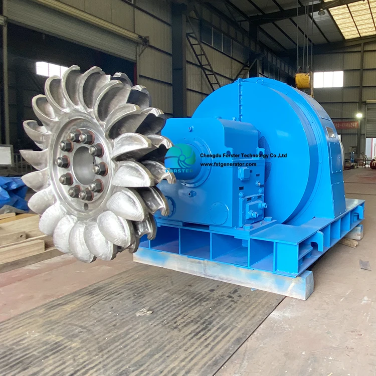 High Quality Turbine Hydropower Generator Pelton Turbine Generates 500 KW Pelton Wheel