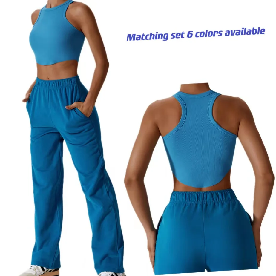 joahs custom logo gym yoga croptop viscose spandex ribbed crop tank top women wholesale de mujer  solid bank brown tanktop dupe