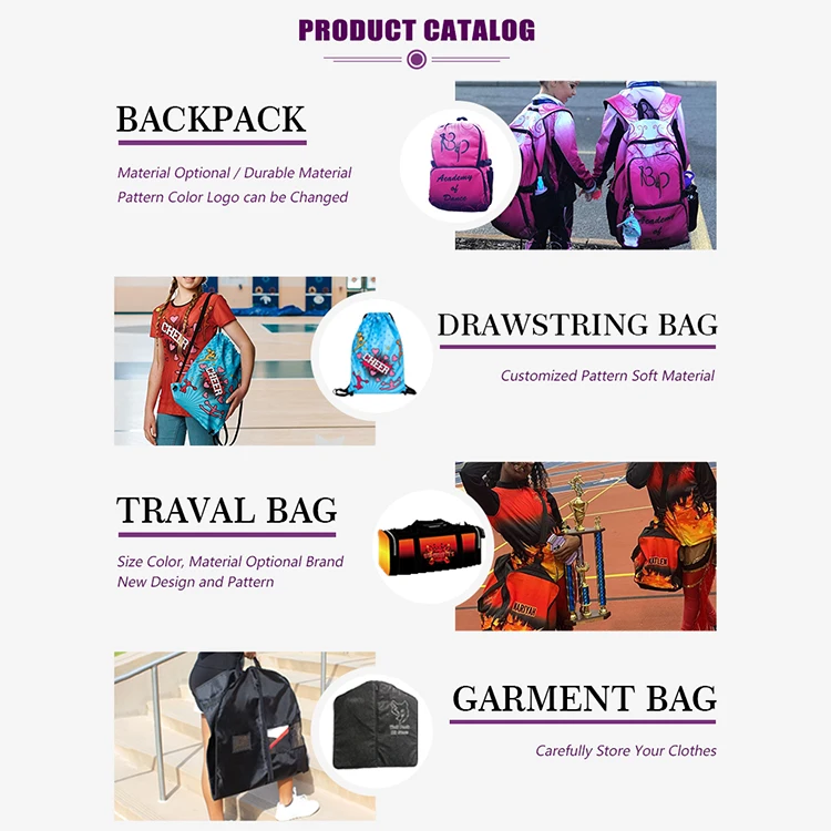 Normzl wholesale custom embroidery logo glitter cheerleading backpack design silver color sparkle cheerleader bags