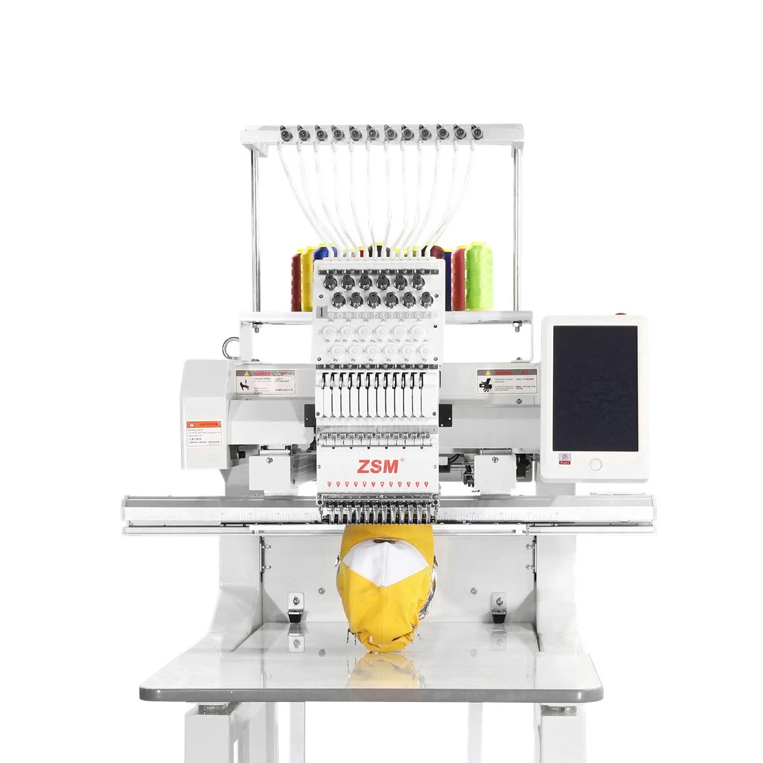 Оптовая продажа вышивальная машина для шляп с одной головкой компьютерная швейная 1